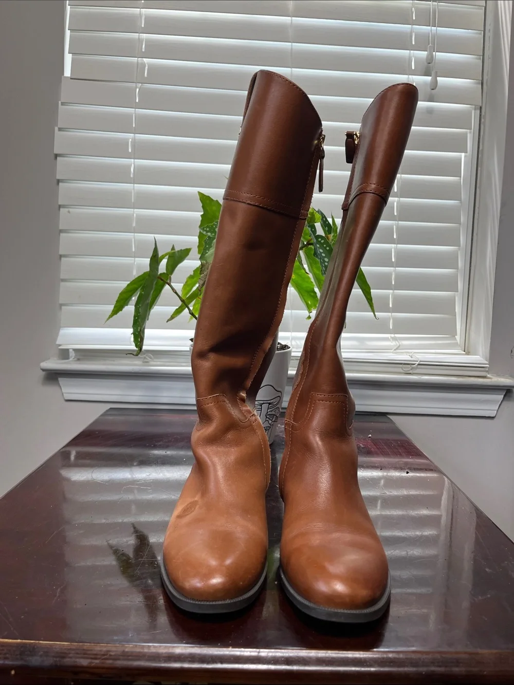 Ralph Lauren Brown Leather Knee-High Women's Boots size 5.5B